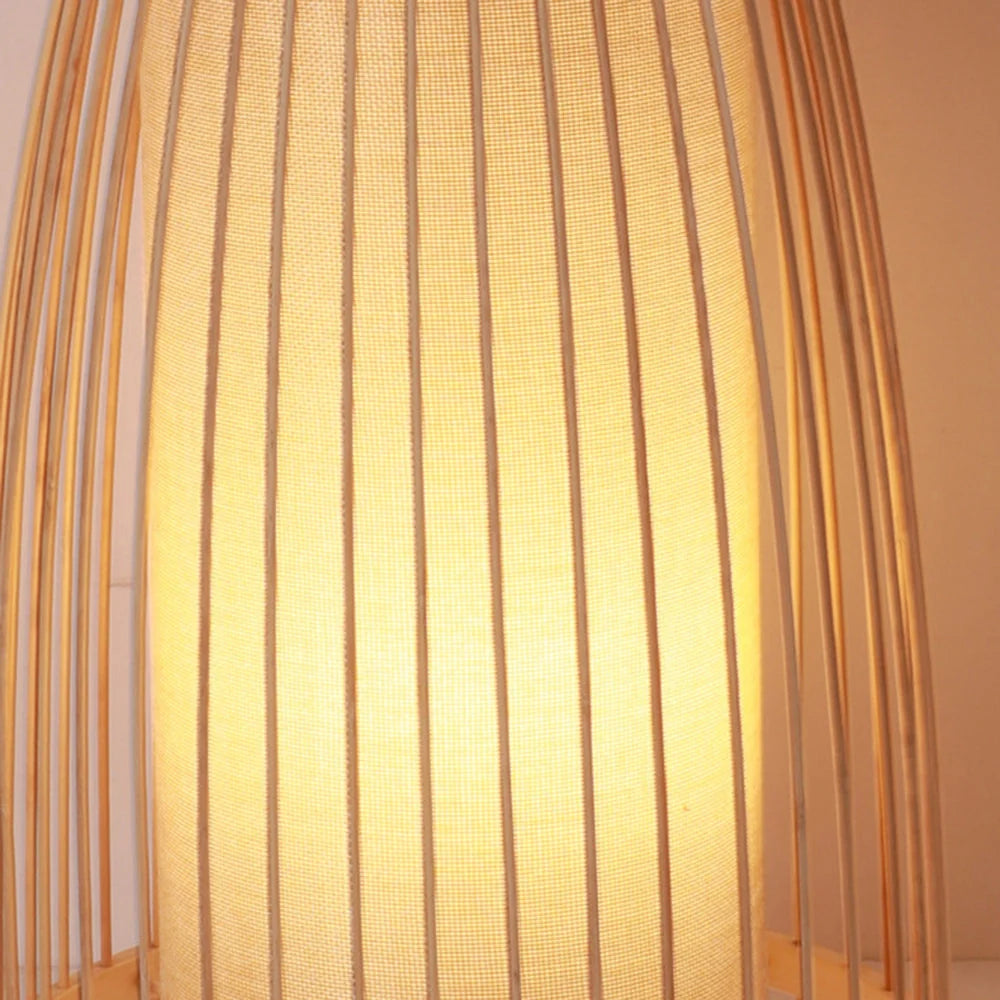 Floor Lamp | Bamboo Cylinder & Smart Enabled