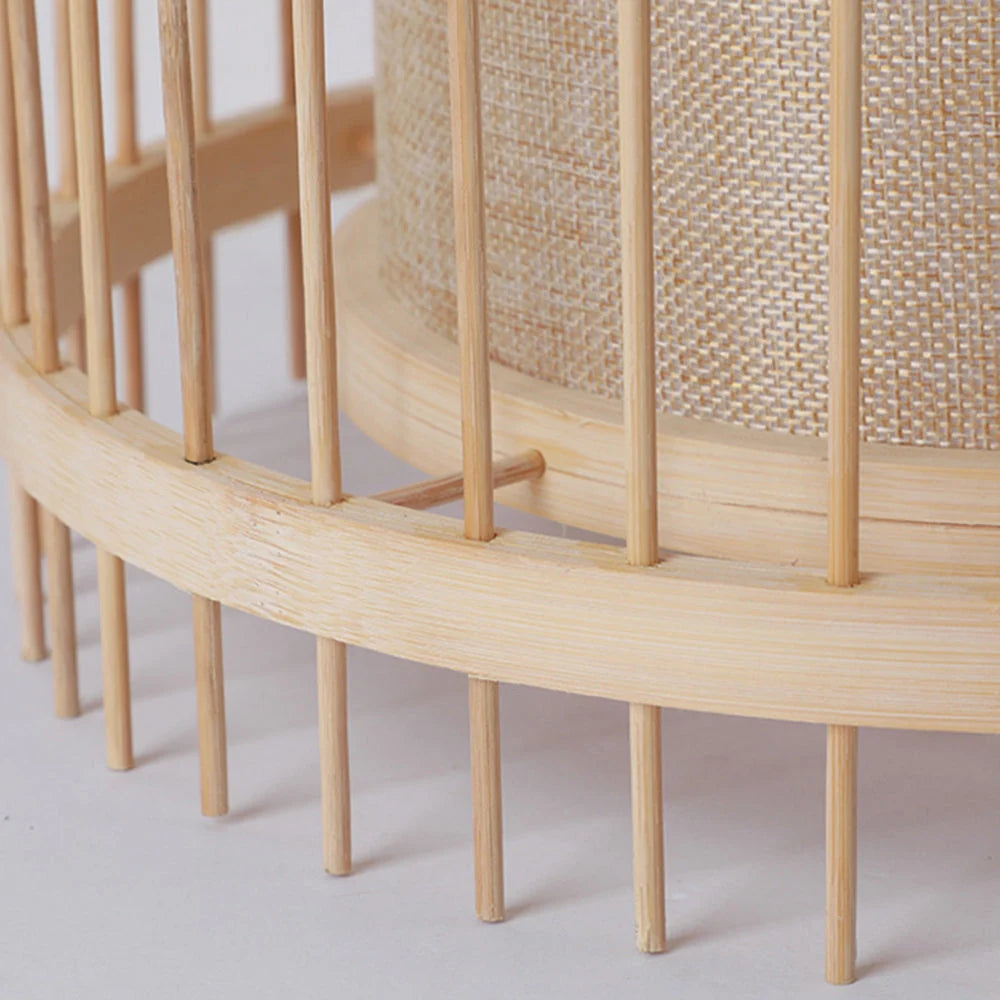 Floor Lamp | Bamboo Cylinder & Smart Enabled