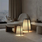 Floor Lamp | Compact Metal Frame & Fabric Shade | LED Included