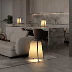 Floor Lamp | Compact Metal Frame & Fabric Shade | LED Included