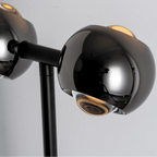 Floor Lamp | Dual-Head & Adjustable Arch | Black Chrome