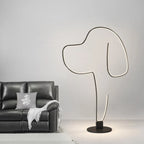 Floor Lamp | Metal & Acrylic LED | Pet Accent