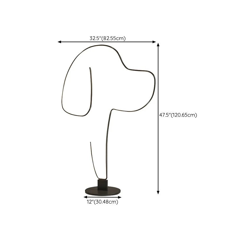 Floor Lamp | Metal & Acrylic LED | Pet Accent