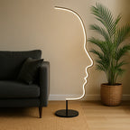 Floor Lamp | Minimalist Face-Outline Warm LED | 142 cm