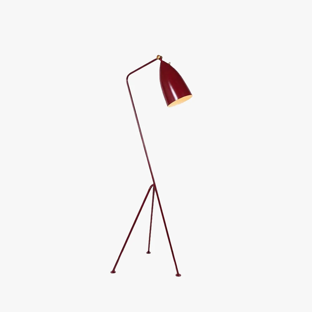 Floor Lamp | Oven-Painted Metal Shade & Foldable Post | 5 Colors
