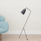 Floor Lamp | Oven-Painted Metal Shade & Foldable Post | 5 Colors