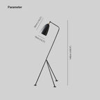 Floor Lamp | Oven-Painted Metal Shade & Foldable Post | 5 Colors