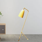 Floor Lamp | Oven-Painted Metal Shade & Foldable Post | 5 Colors