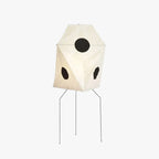 Floor Lamp | Paper Shade & Metal Base | LED Bulb Included