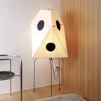 Floor Lamp | Paper Shade & Metal Base | LED Bulb Included