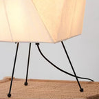 Floor Lamp | Paper Shade & Metal Base | LED Bulb Included