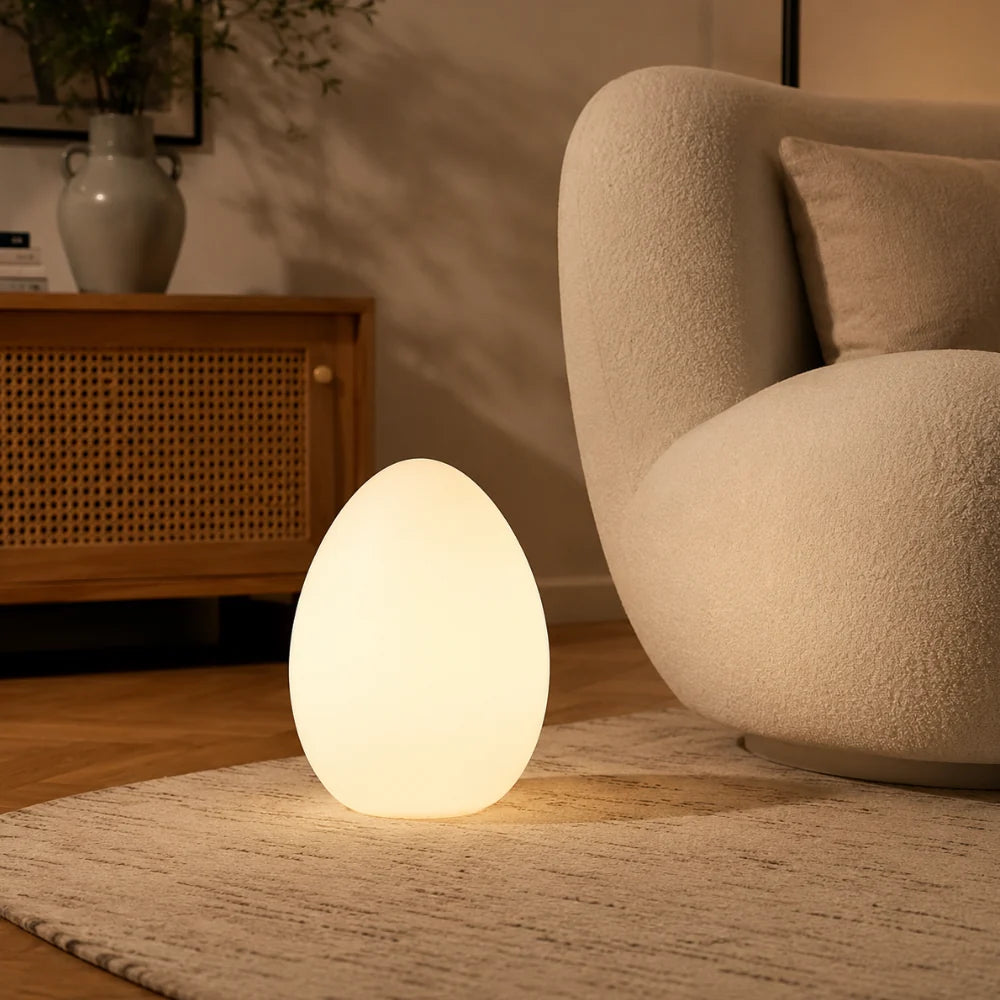 Floor Lamp | Sculptural Egg & Full‑Surface Glow | Three Sizes