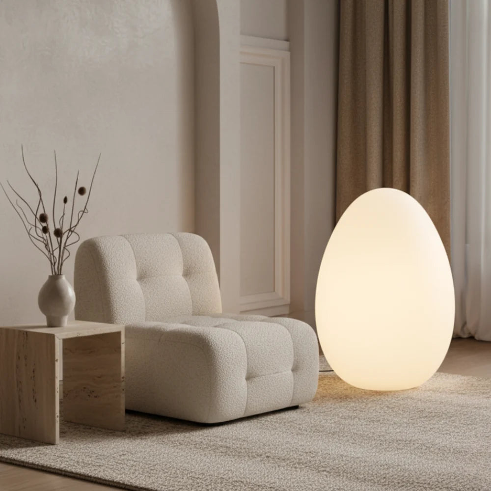 Floor Lamp | Sculptural Egg & Full‑Surface Glow | Three Sizes