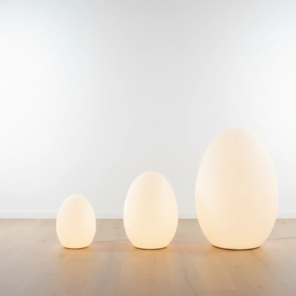 Floor Lamp | Sculptural Egg & Full‑Surface Glow | Three Sizes