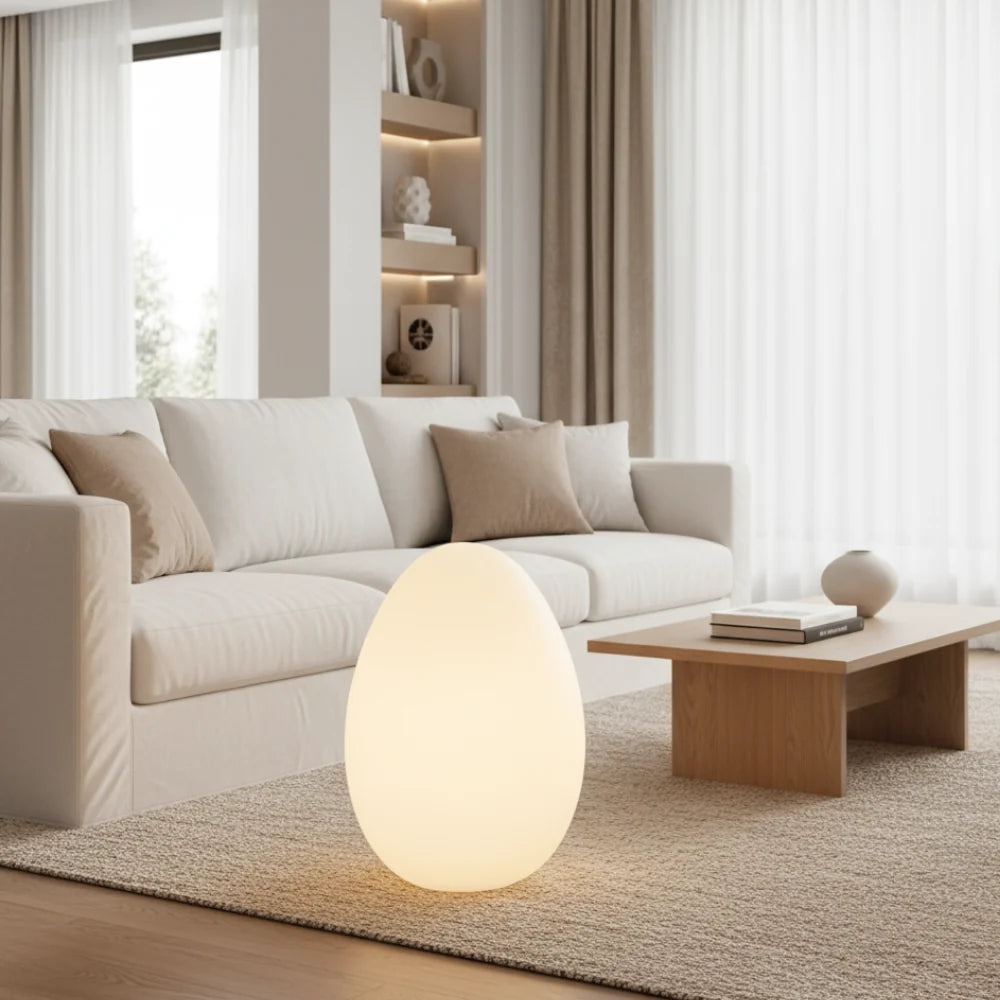 Floor Lamp | Sculptural Egg & Full‑Surface Glow | Three Sizes