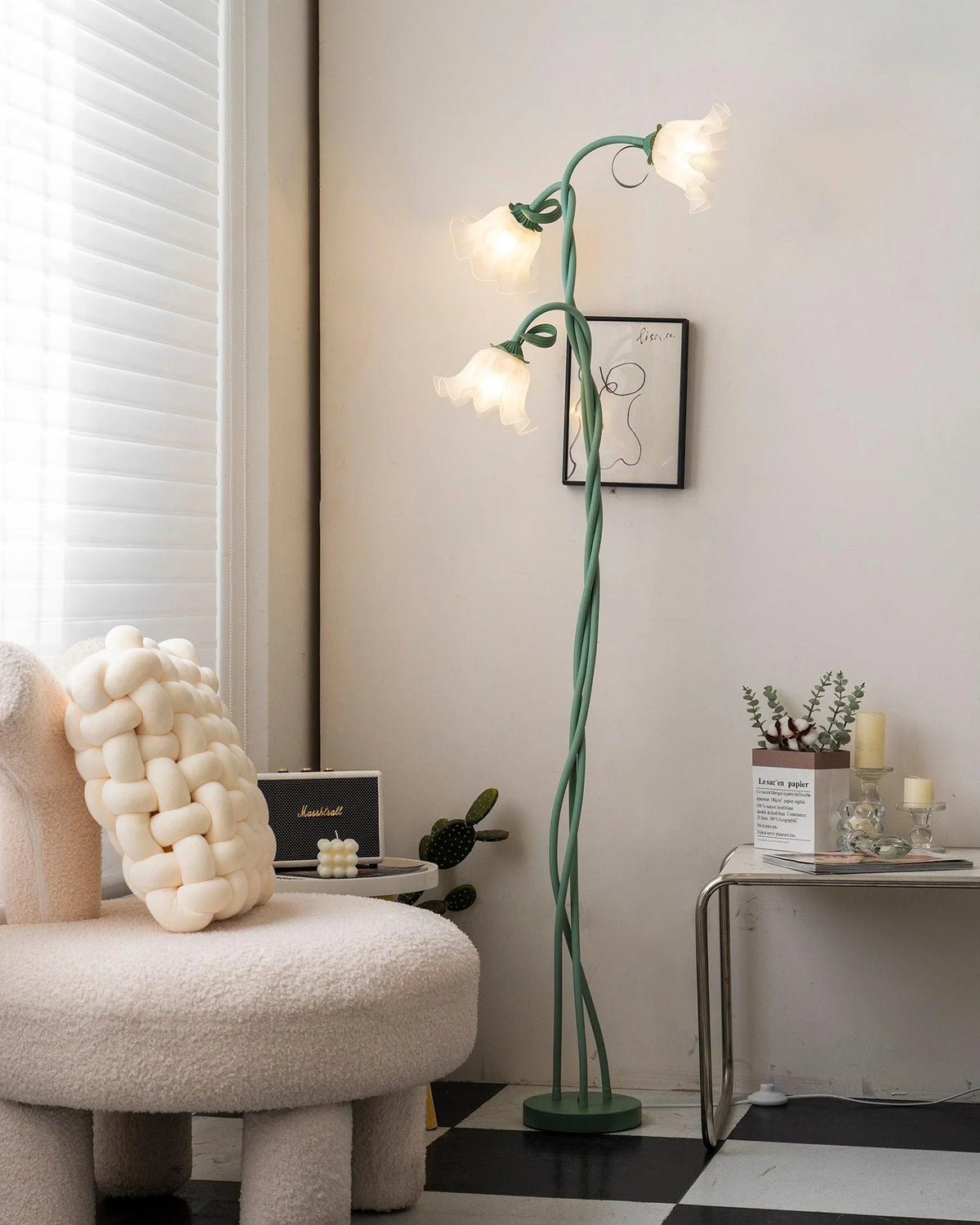 Floor Lamp | Sculptural Floral Design & Ambient Lighting | 2-Head / 3-Head