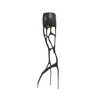 Floor Lamp | Tree Sculpture Fiberglass Body & Metal Accents