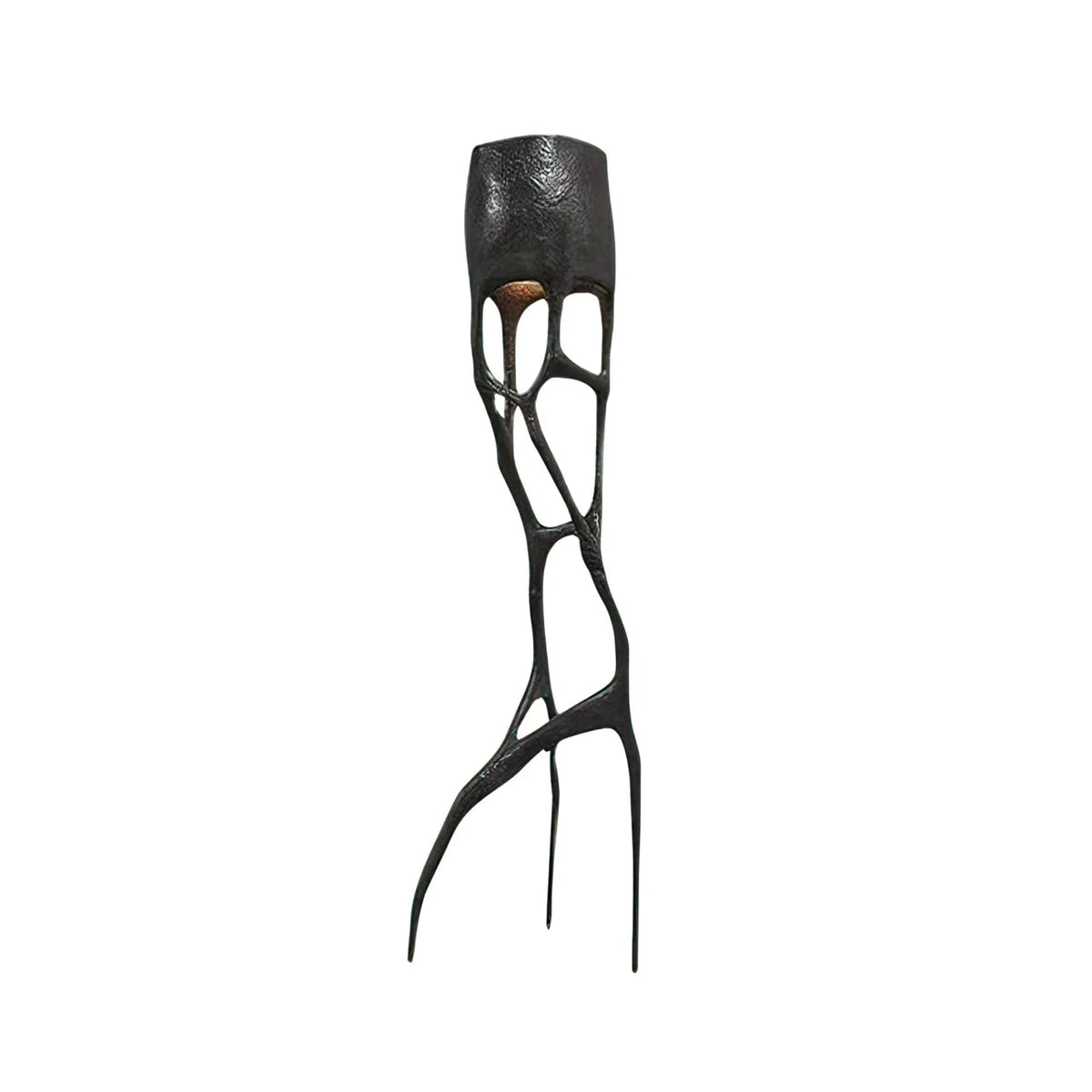 Floor Lamp | Tree Sculpture Fiberglass Body & Metal Accents