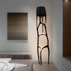 Floor Lamp | Tree Sculpture Fiberglass Body & Metal Accents