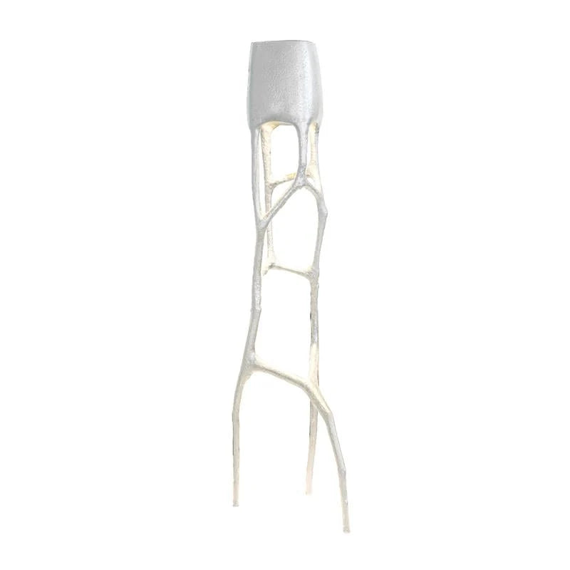Floor Lamp | Tree Sculpture Fiberglass Body & Metal Accents