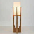 Floor Lamp | Walnut Base & Three-Color LED | Small & Large