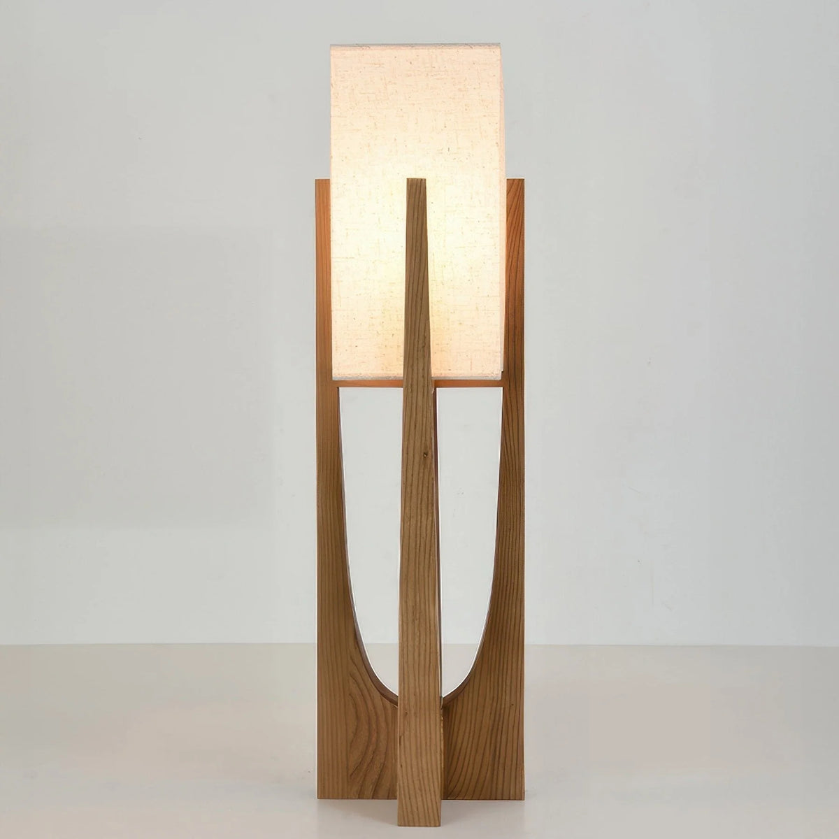 Floor Lamp | Walnut Base & Three-Color LED | Small & Large