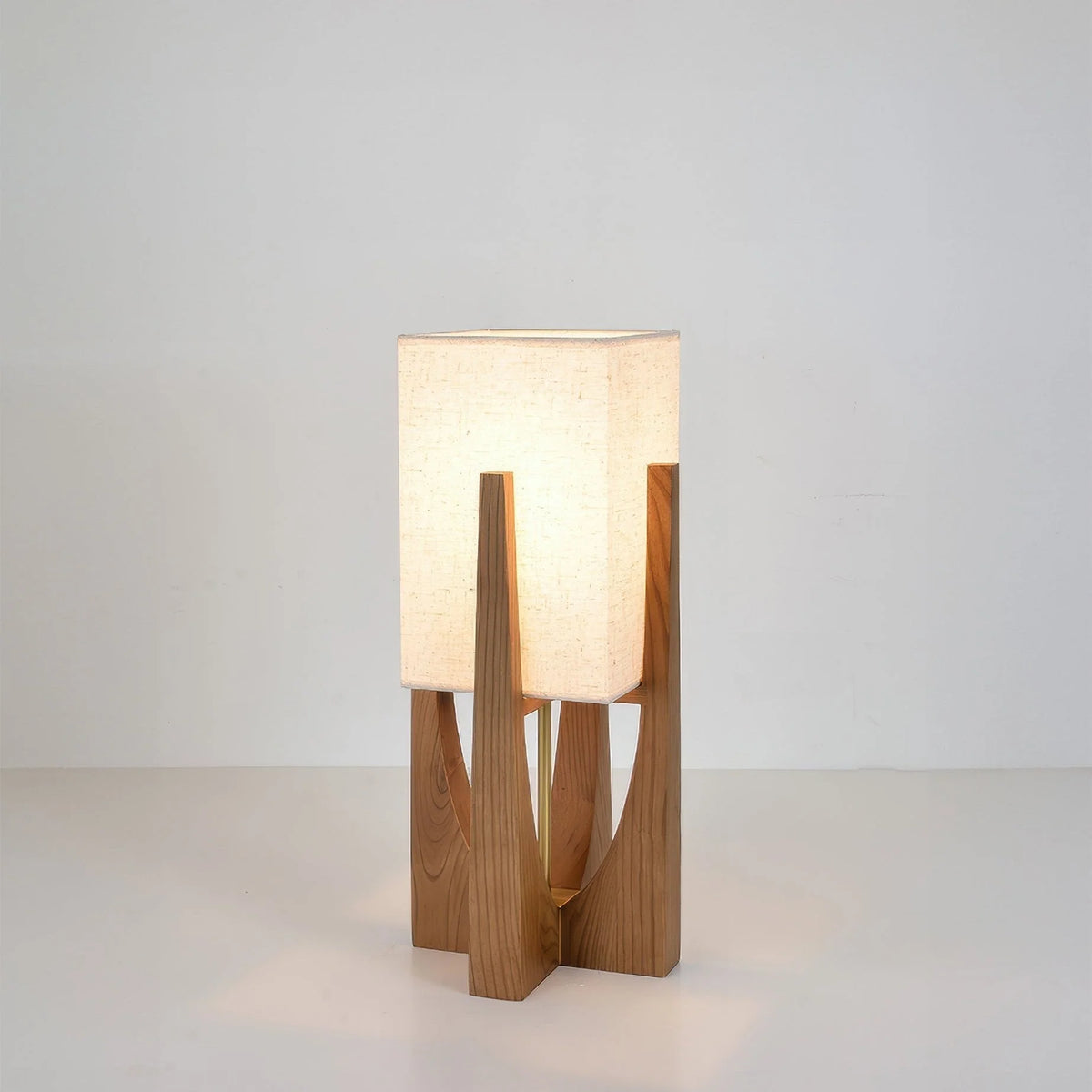 Floor Lamp | Walnut Base & Three-Color LED | Small & Large