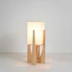 Floor Lamp | Walnut Base & Three-Color LED | Small & Large