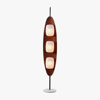 Floor Lamp | Marble & Teak Wood Base | Integrated LED, 160 cm
