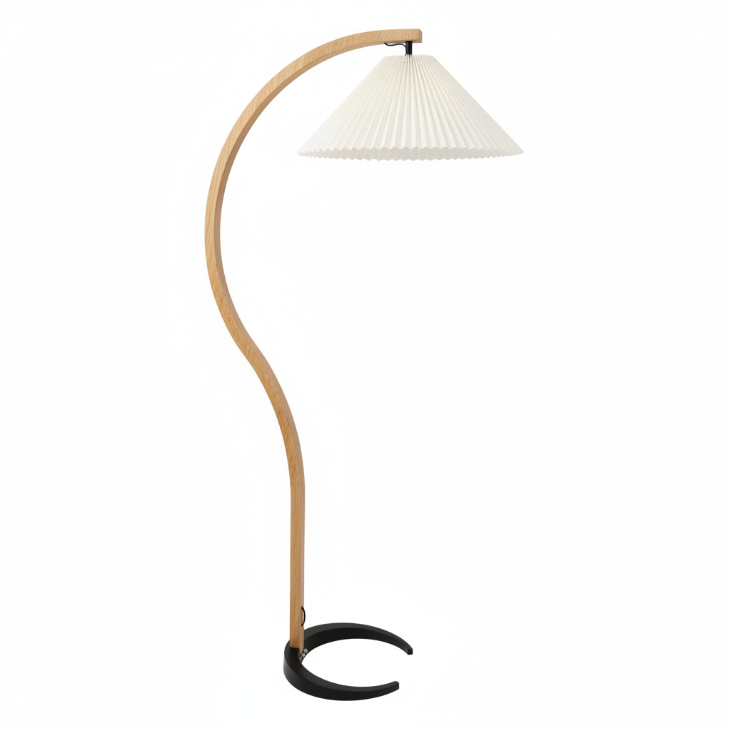 Floor Lamp | Fabric Shade & Metal Stand | 3 Color Temperatures
