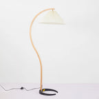 Floor Lamp | Fabric Shade & Metal Stand | 3 Color Temperatures