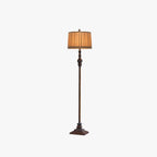 Floor Lamp | Dumpling Fabric Shade & Resin Base | 150 cm