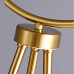 Floor Lamp | Spherical Glass Shade & Metal Tripod | LED Bulb Included