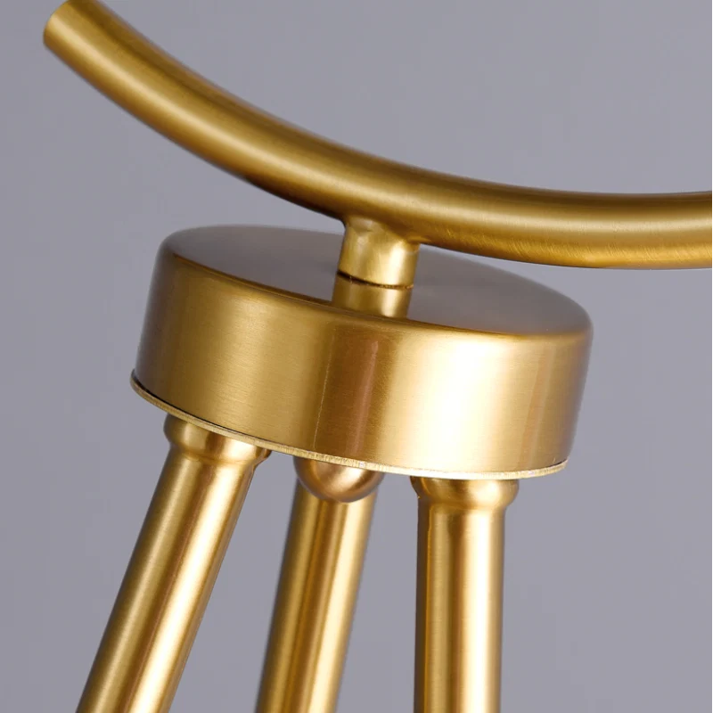 Floor Lamp | Spherical Glass Shade & Metal Tripod | LED Bulb Included