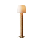 Floor Lamp | Wood & Hemp-Rope Frame With Fabric Shade | 168 cm