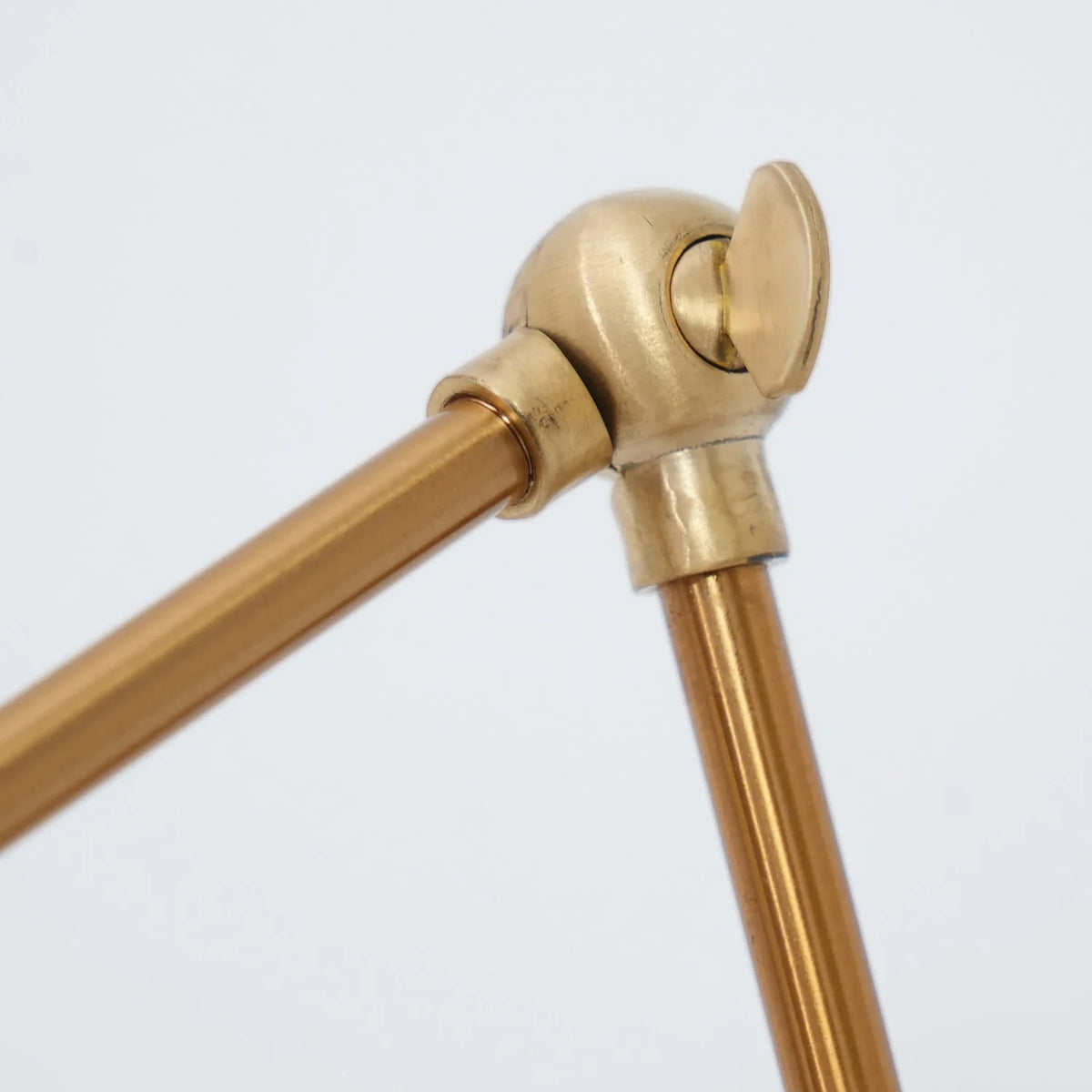 Floor Light | Sculptural Gold Frame & White Marble Base