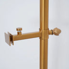 Floor Light | Sculptural Gold Frame & White Marble Base