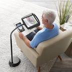 Floor Magnifying Lamp | 3X Magnification & Adjustable Gooseneck | 8 x 10 Inch Lens