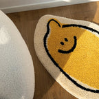 Floor Rug | Lemon Pattern & Non-Slip Backing | 40 x 60 cm