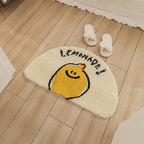Floor Rug | Lemon Pattern & Non-Slip Backing | 40 x 60 cm