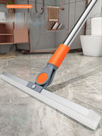 Floor Scraper Broom | Silicone Head & Squeegee | 50 cm