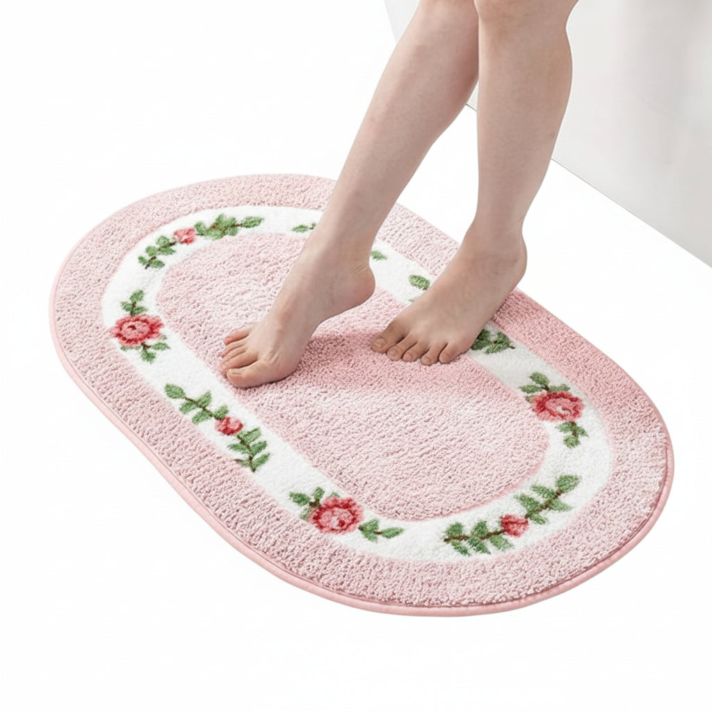 Floral Bath Mat