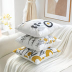 Floral Embroidered Cushion Cover