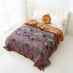 Floral Jacquard Blanket