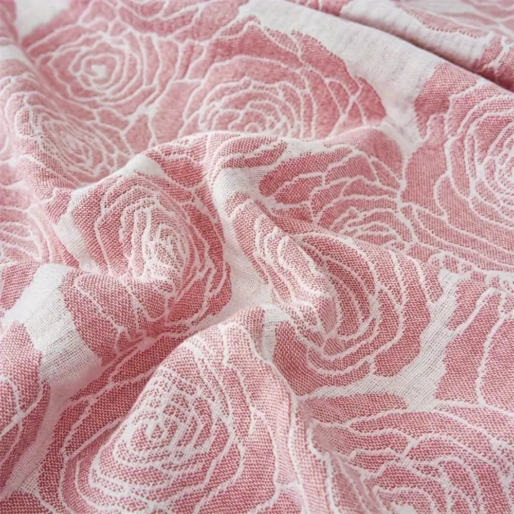 Floral Jacquard Blanket