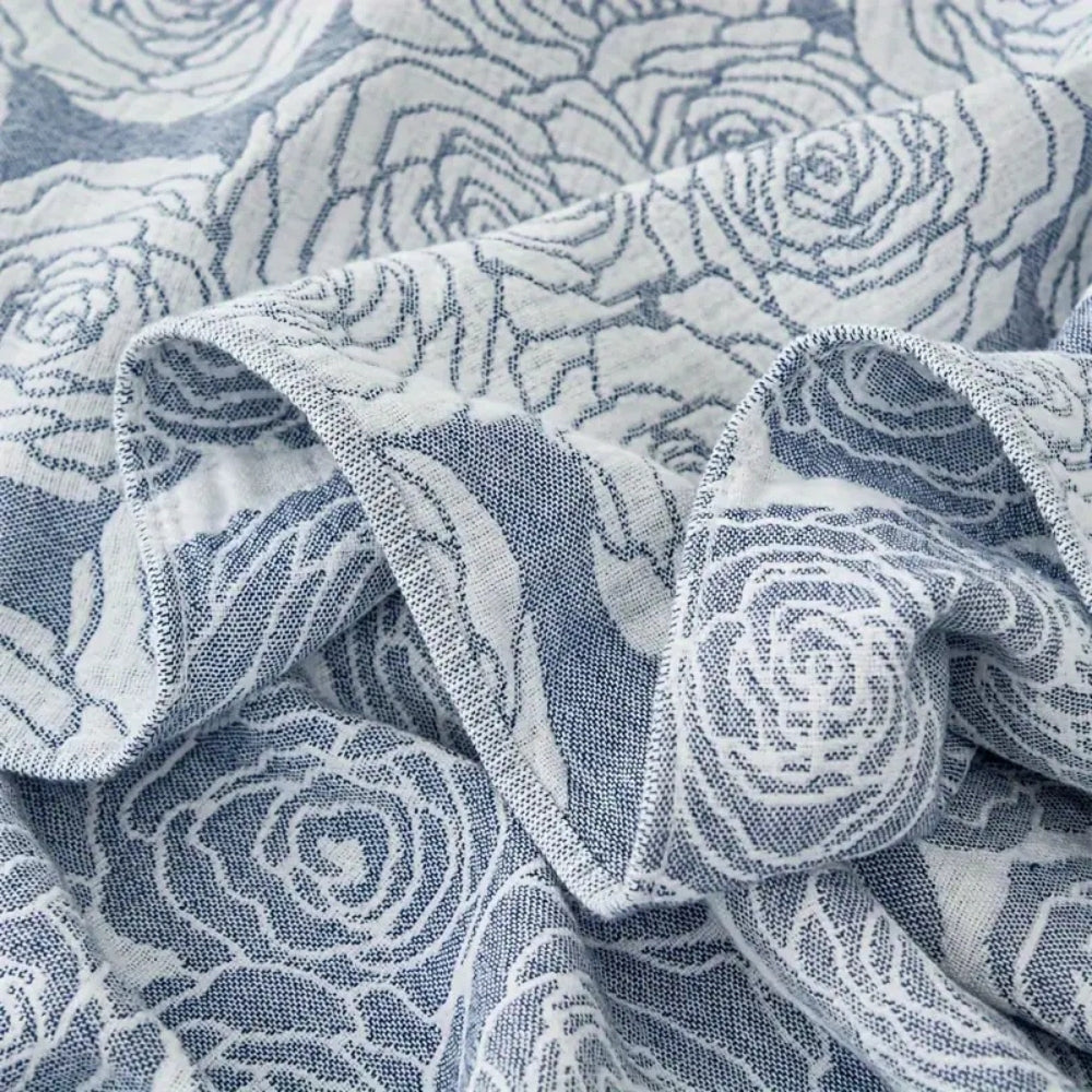 Floral Jacquard Blanket