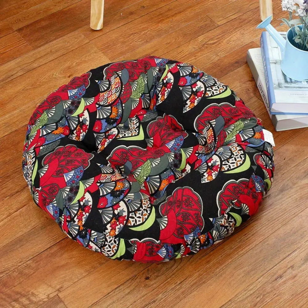 Floral Round Cushion