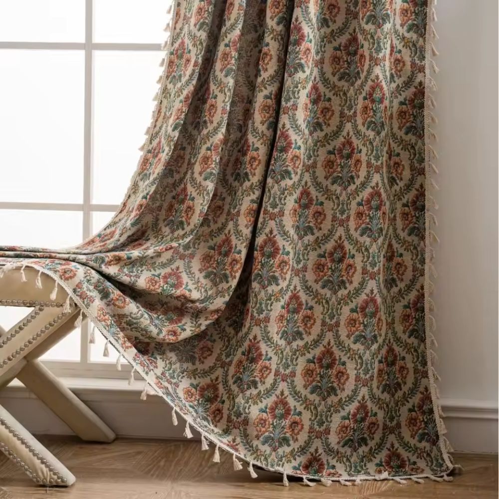Floral Tapestry Curtain