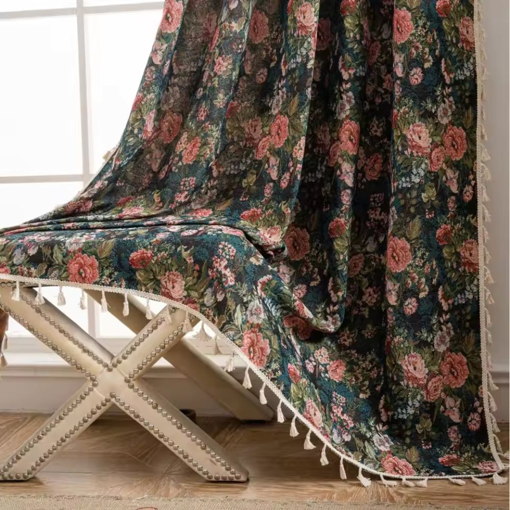 Floral Tapestry Curtain