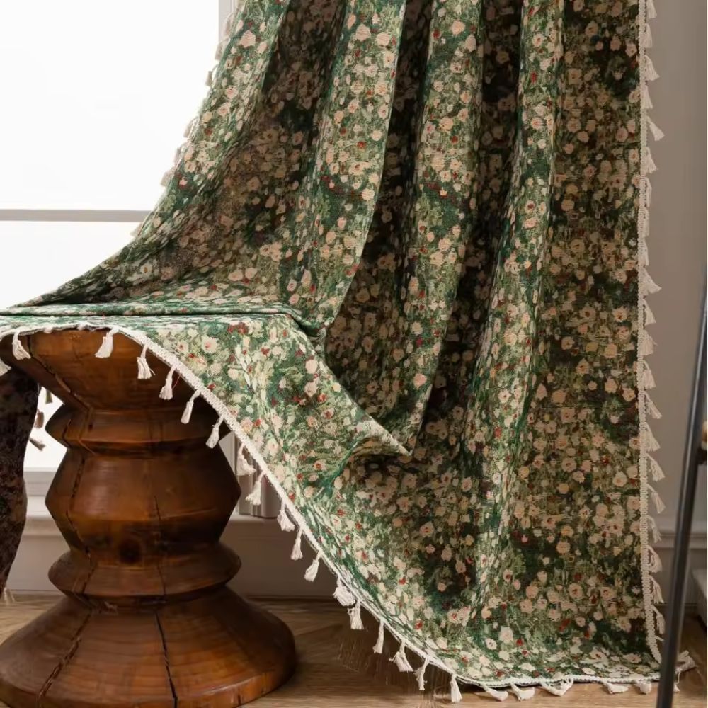 Floral Tapestry Curtain